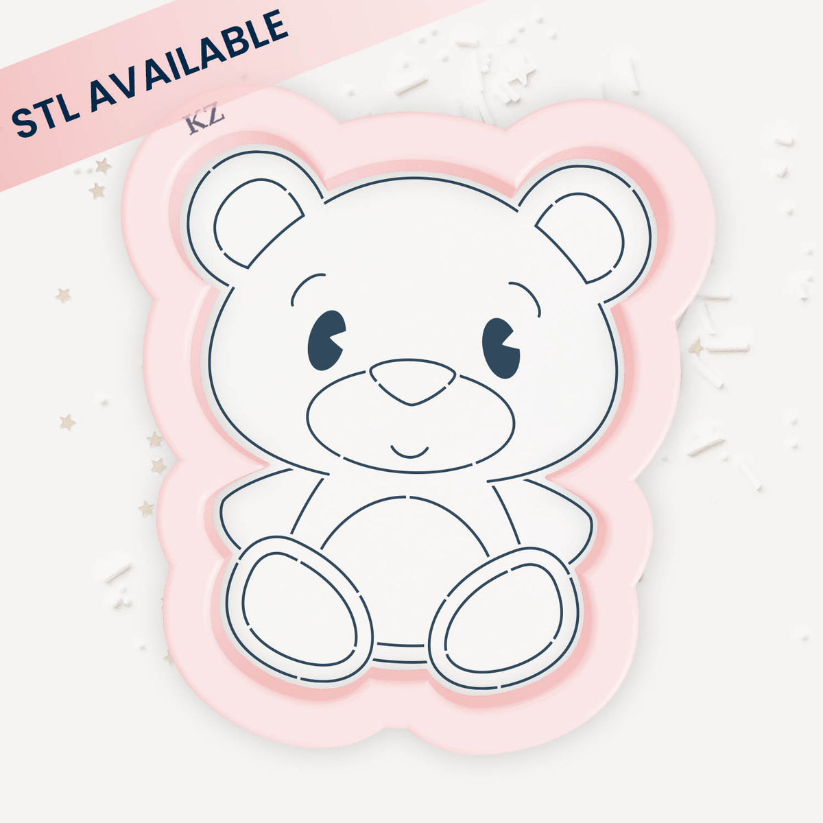 Cookie Cutters Teddy Bear Cutter/Stencil