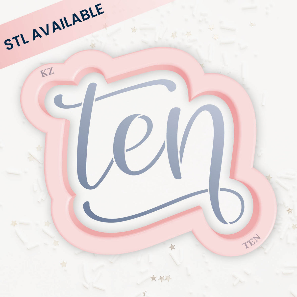 Cookie Cutters Ten – Cookie Cutter &amp; Stencil Set