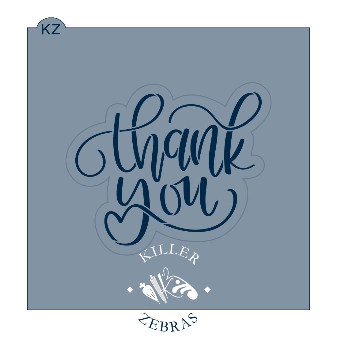 Cookie Cutters Thank You Hand Lettered (Style 3)