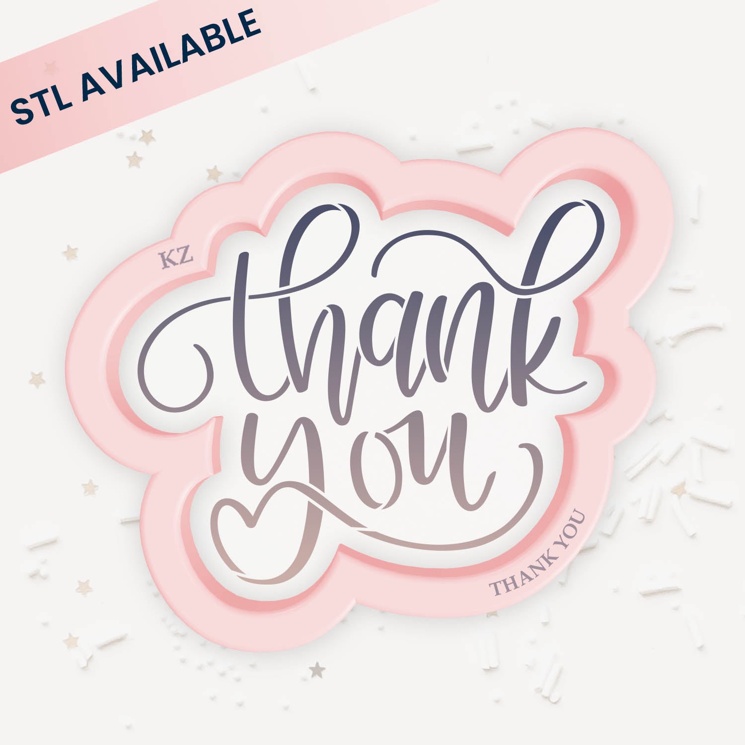 Thank you！ Thank You Hand Lettered (Style 3) | Killer Zebras