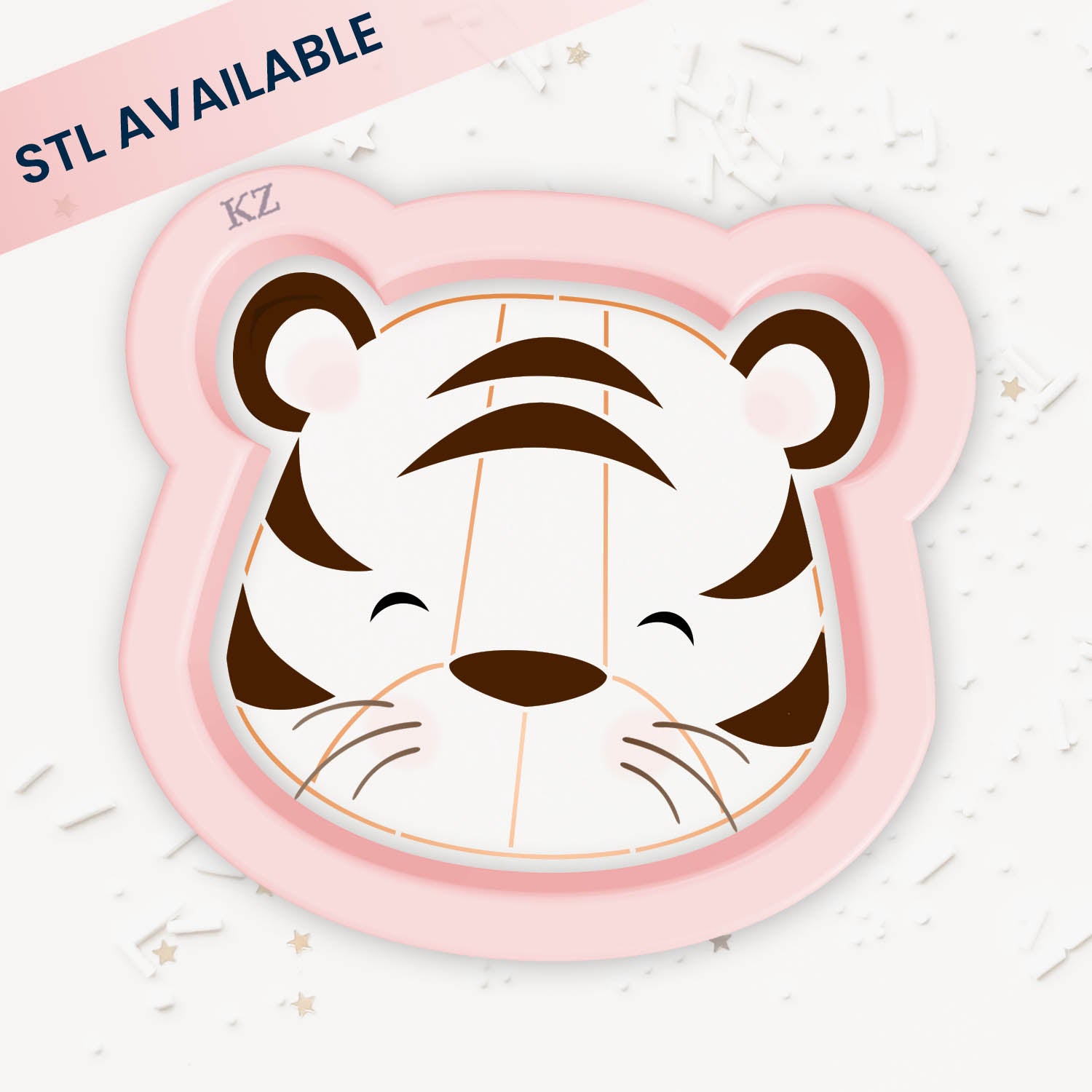 Cookie Cutters Tiger – Cookie Cutter & Stencil Set