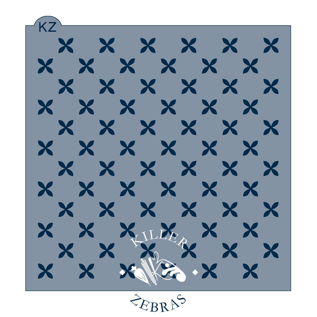 5.5 x 5.5 Stencil Tiny Blossoms Stencil