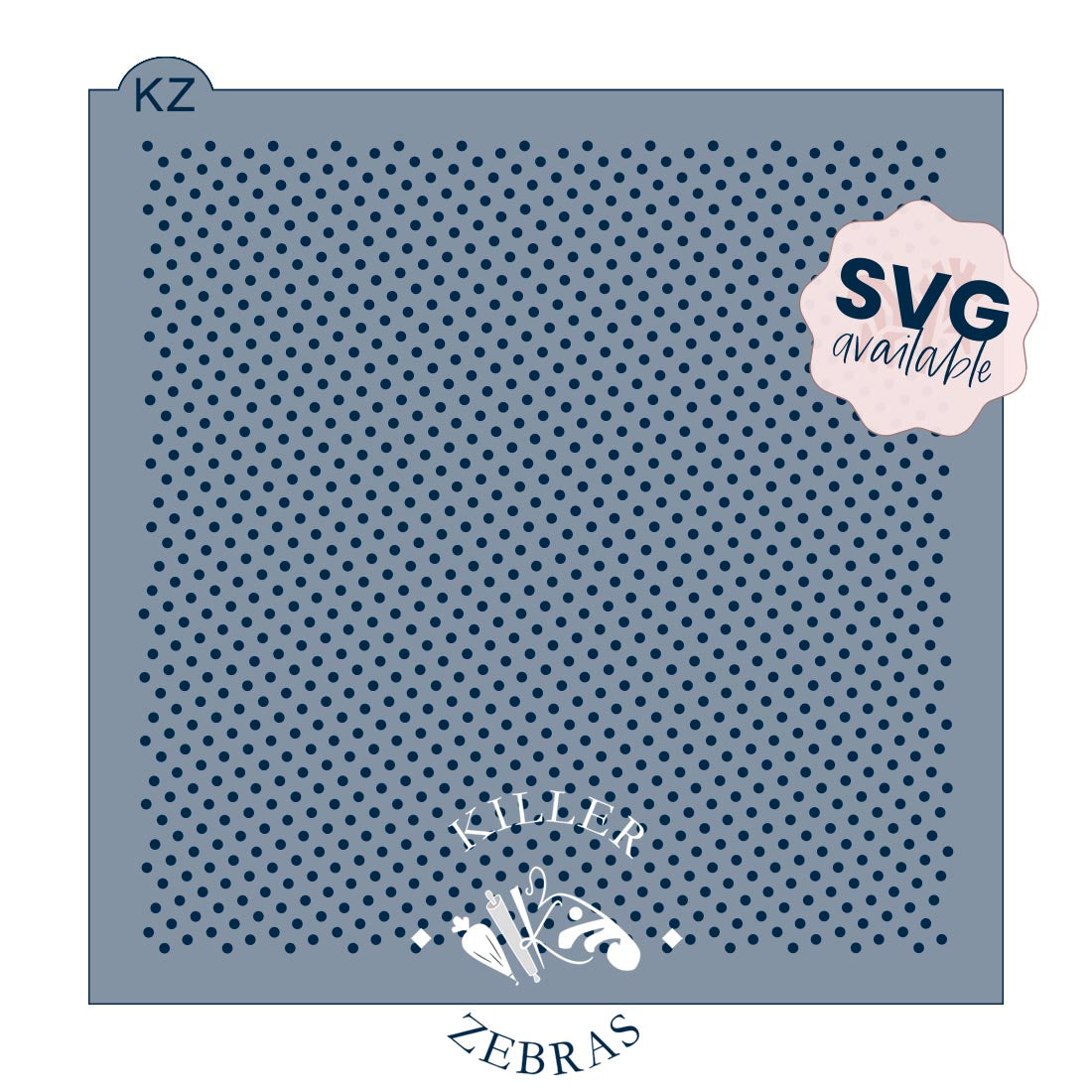 5.5 x 5.5 Stencil Tiny Dot Texture Stencil