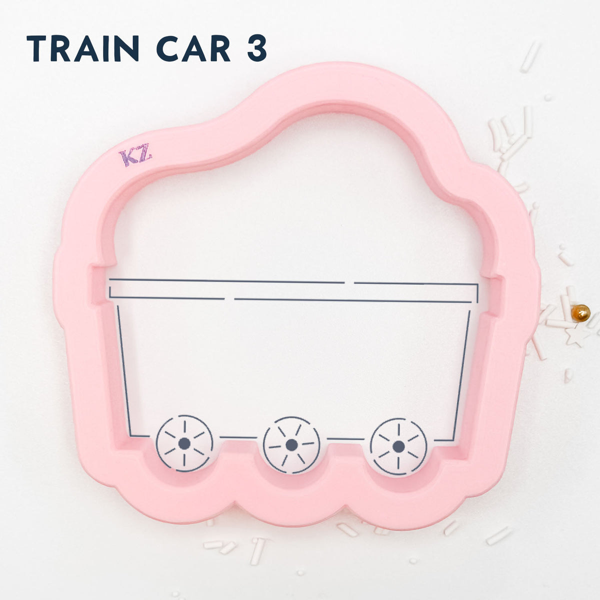 Cookie Cutters Train Cutter/Stencil Set of 4 Train Car 3