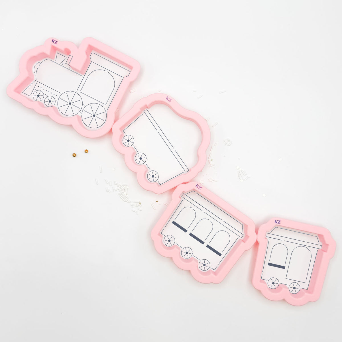 Cookie Cutters Train Cutter/Stencil Set of 4