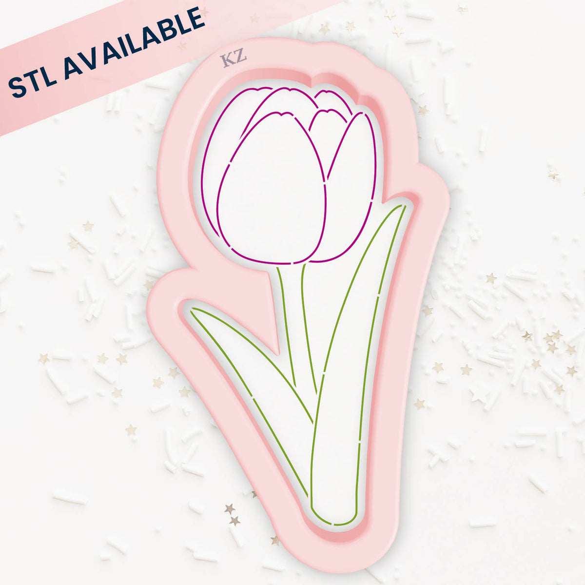 Cookie Cutters Tulip – Cookie Cutter &amp; Stencil Set