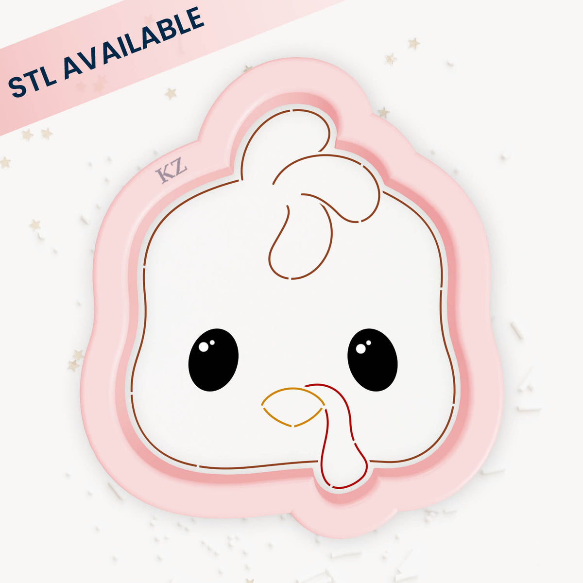 Cookie Cutters Turkey Face Cutter/Stencil