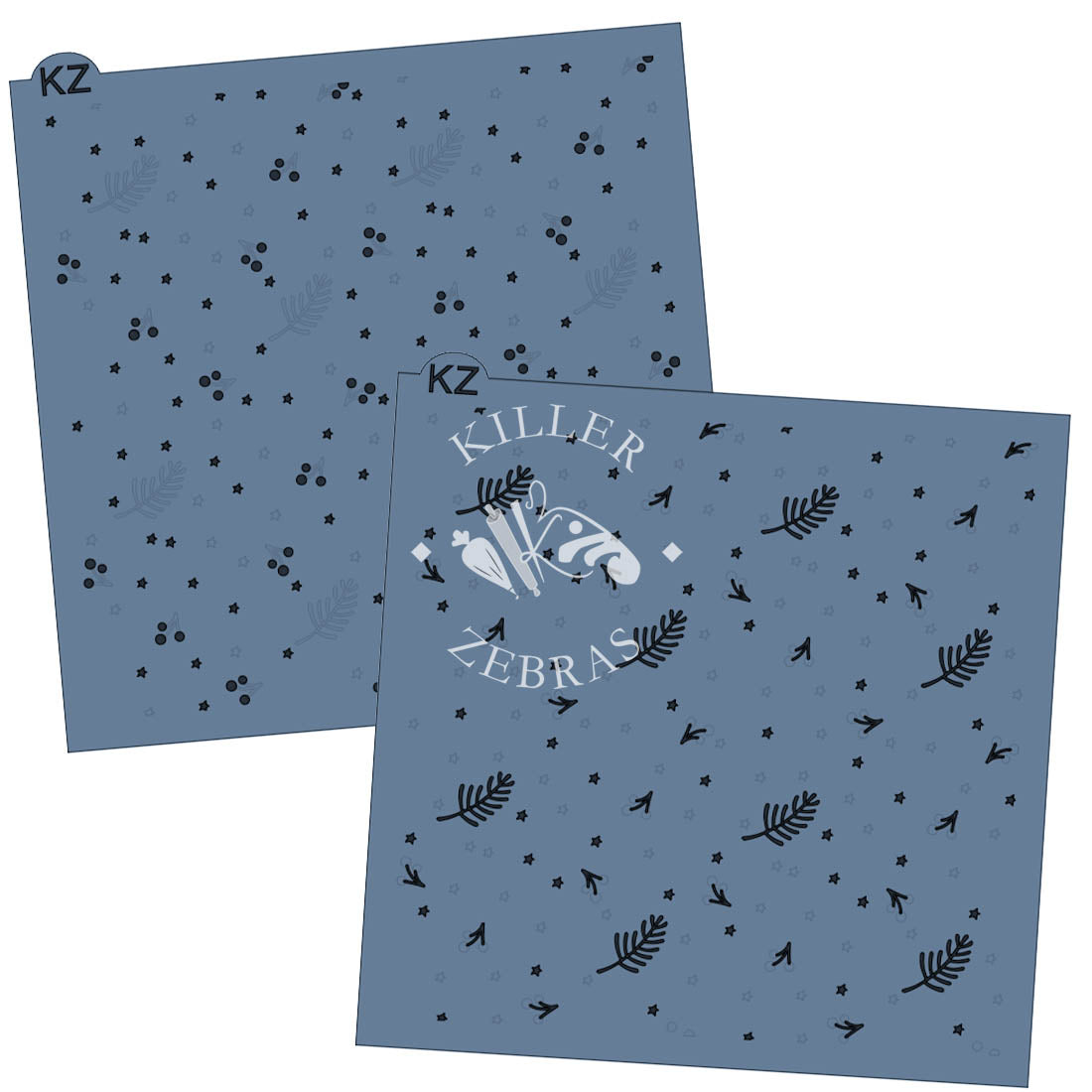 5.5 x 5.5 Stencil Twinkling Winter 2 Part Stencil