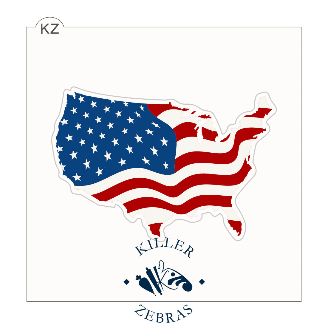 Cookie Cutters United States of America – Cookie Cutter &amp; Stencil Set