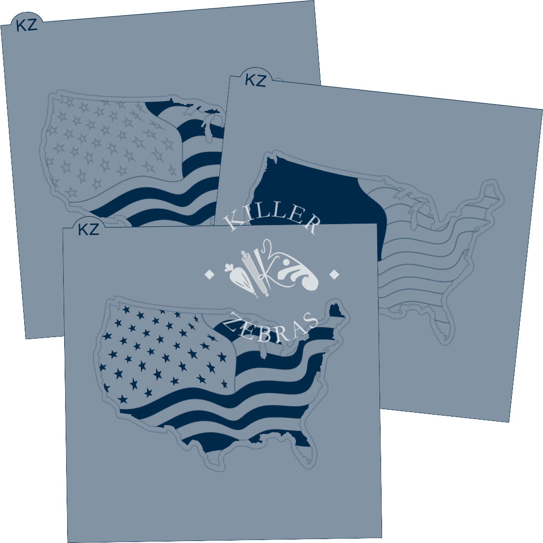 Cookie Cutters United States of America – Cookie Cutter & Stencil Set