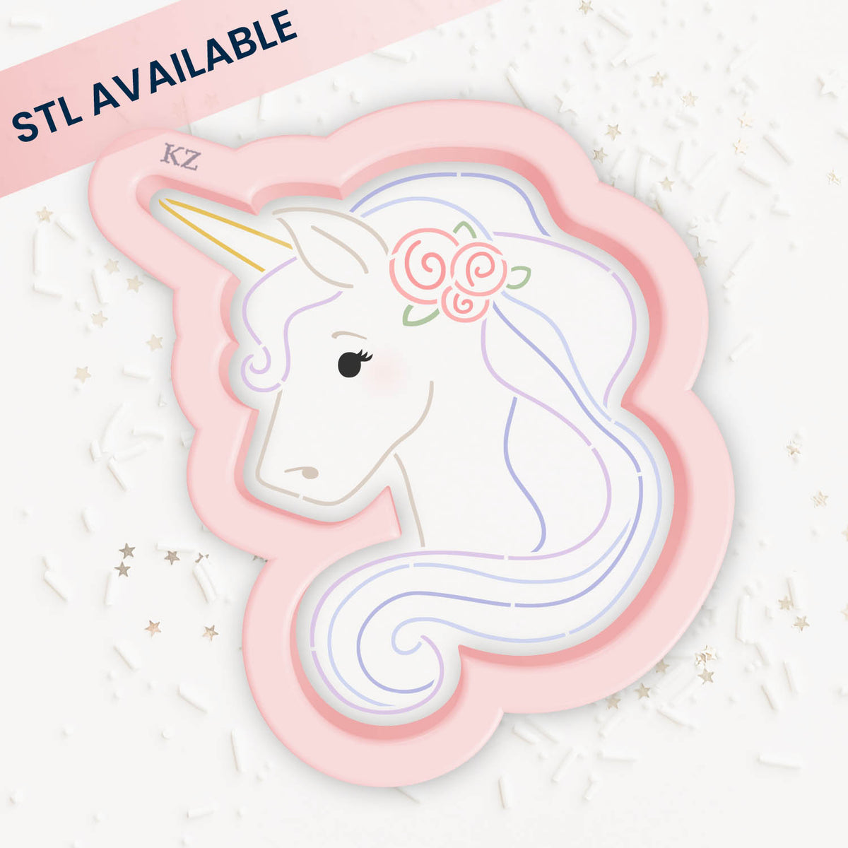 Cookie Cutters Unicorn – Cookie Cutter &amp; Stencil Set