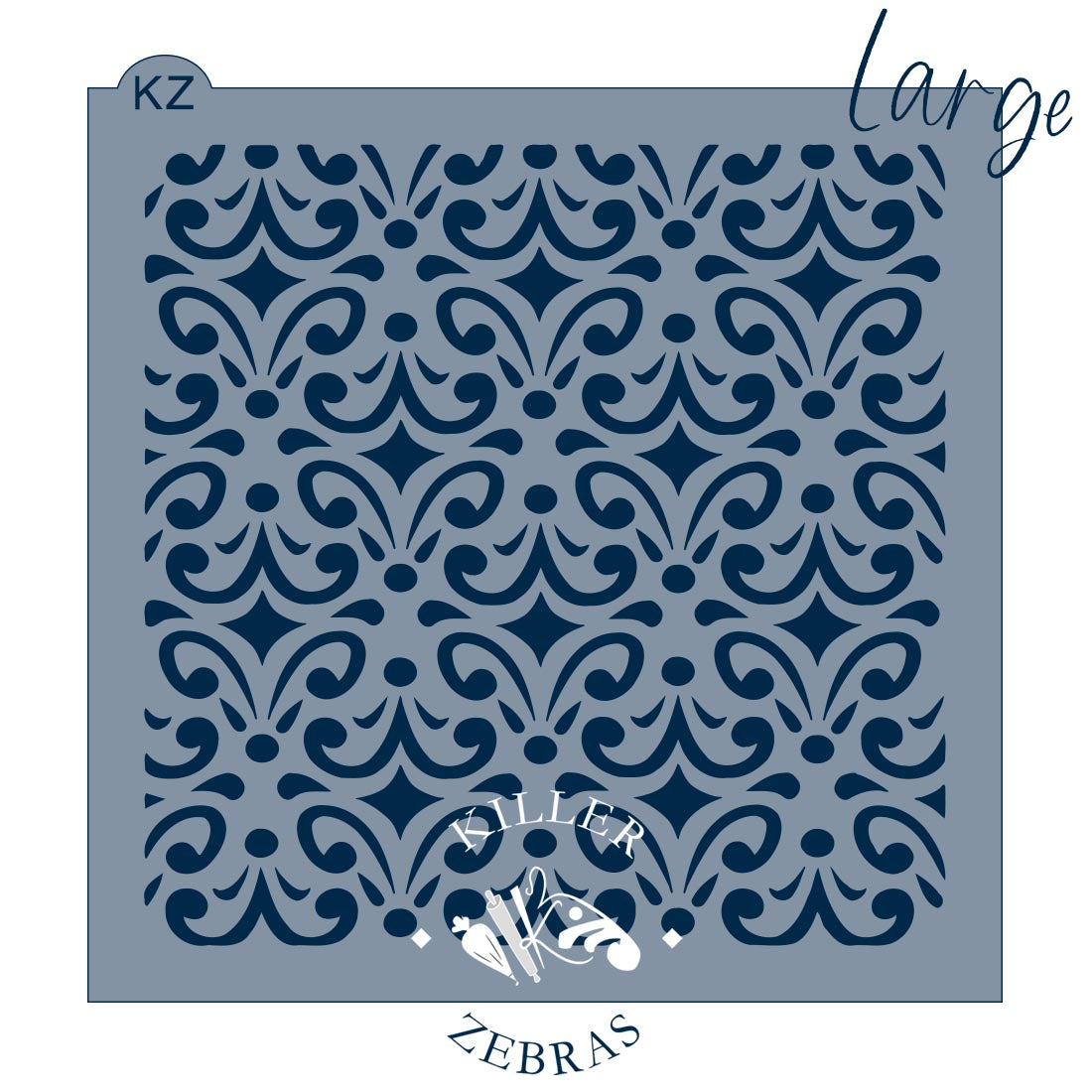 5.5 x 5.5 Stencil Victoria Stencil Large