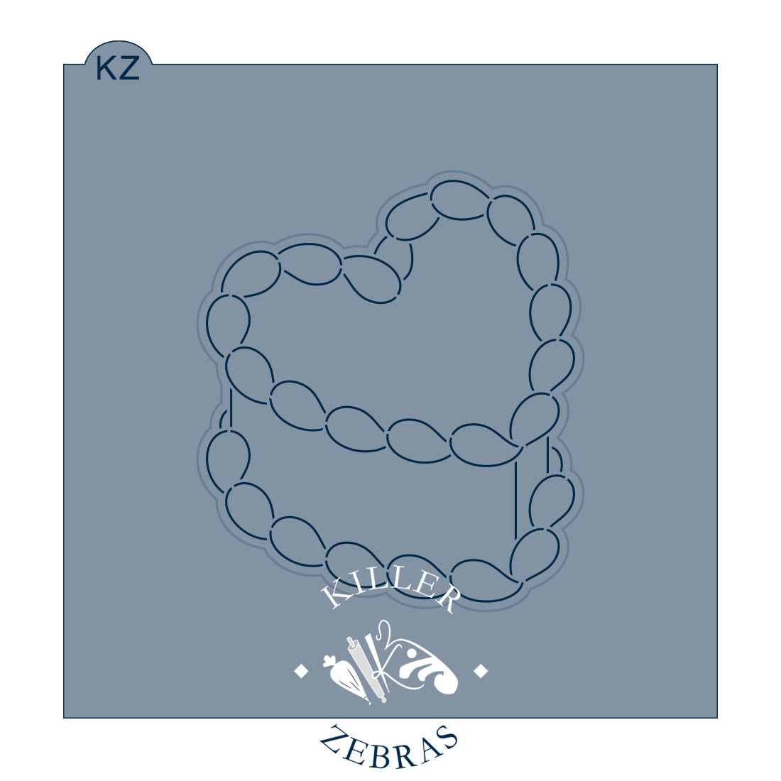 Cookie Cutters Vintage Heart Cake Cutter/Stencil