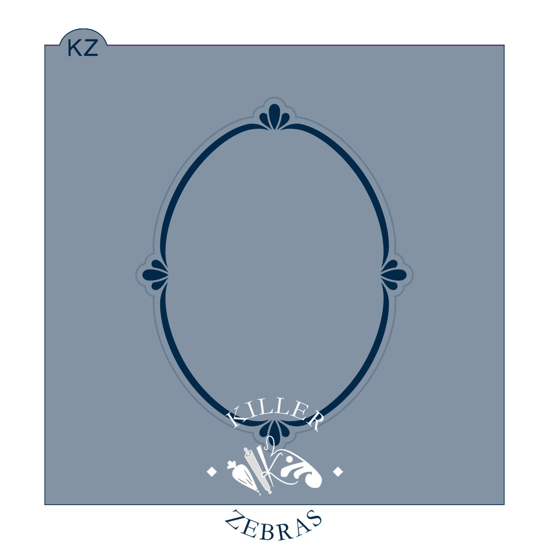 Cookie Cutters Vintage Oval Frame Cutter/Stencil