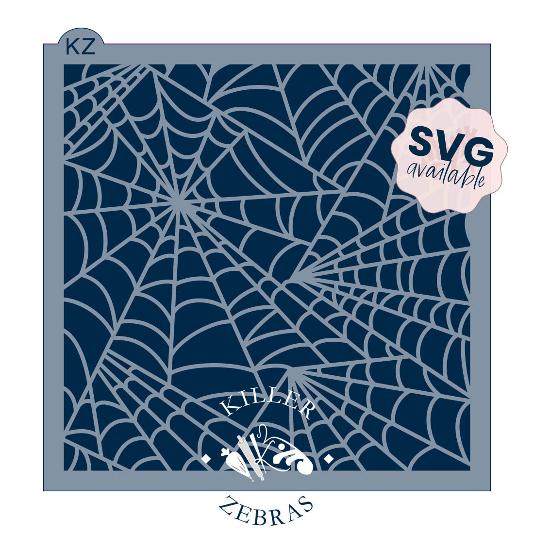 5.5 x 5.5 Stencil Web of Webs Stencil