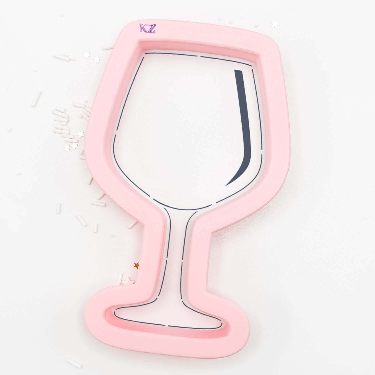 Wine Glass – Cookie Cutter & Stencil Set