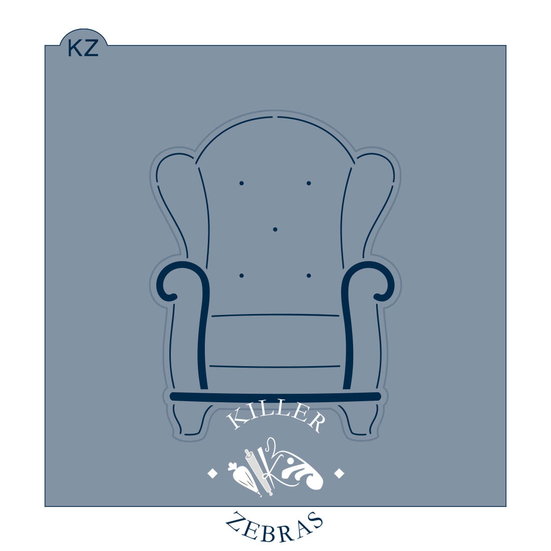 Cookie Cutters Wingback Chair – Cookie Cutter &amp; Stencil Set