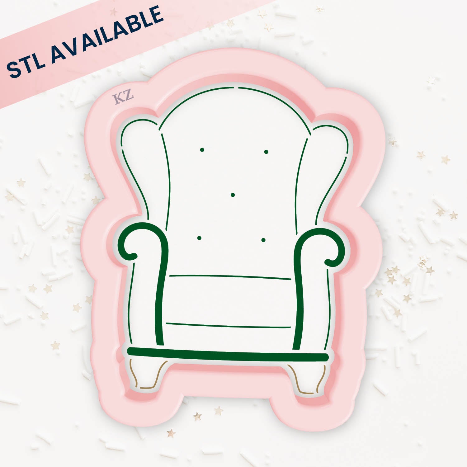 Cookie Cutters Wingback Chair – Cookie Cutter & Stencil Set