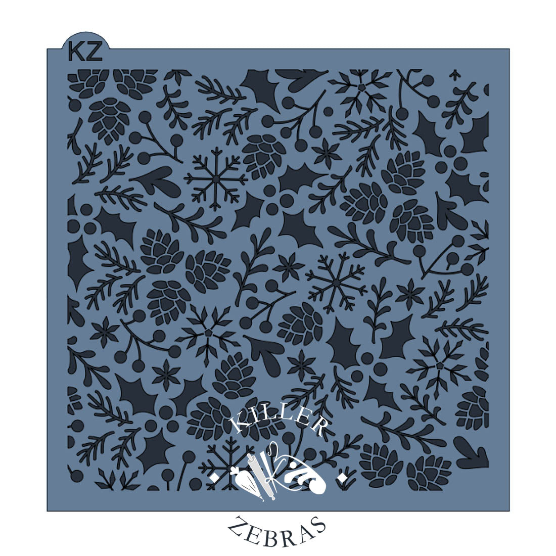 5.5 x 5.5 Stencil Woods in Winter Stencil