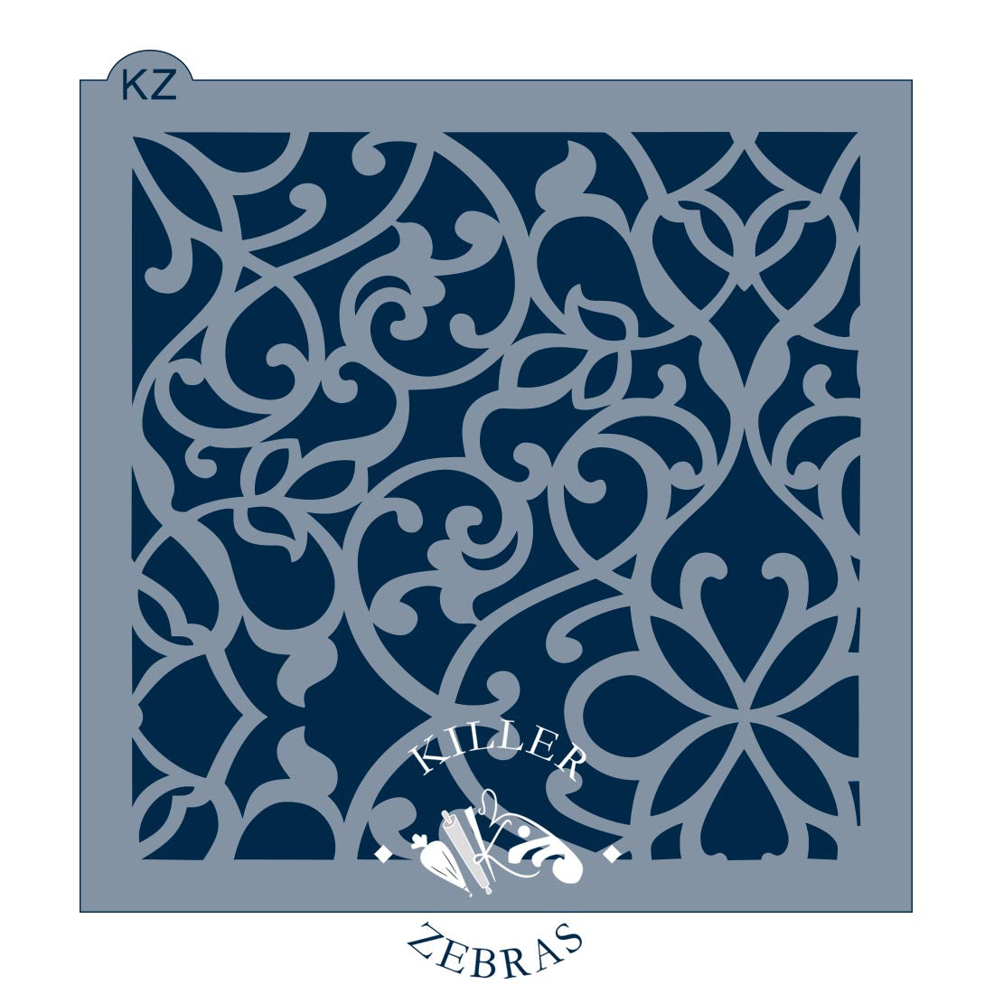 5.5 x 5.5 Stencil Wrought Iron Stencil