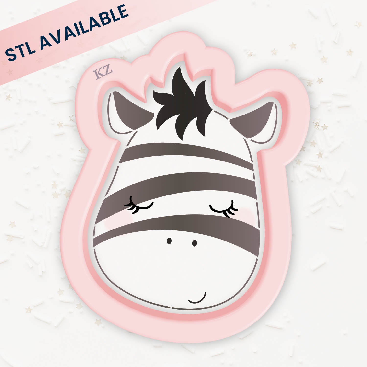 Cookie Cutters Zebra – Cookie Cutter & Stencil Set