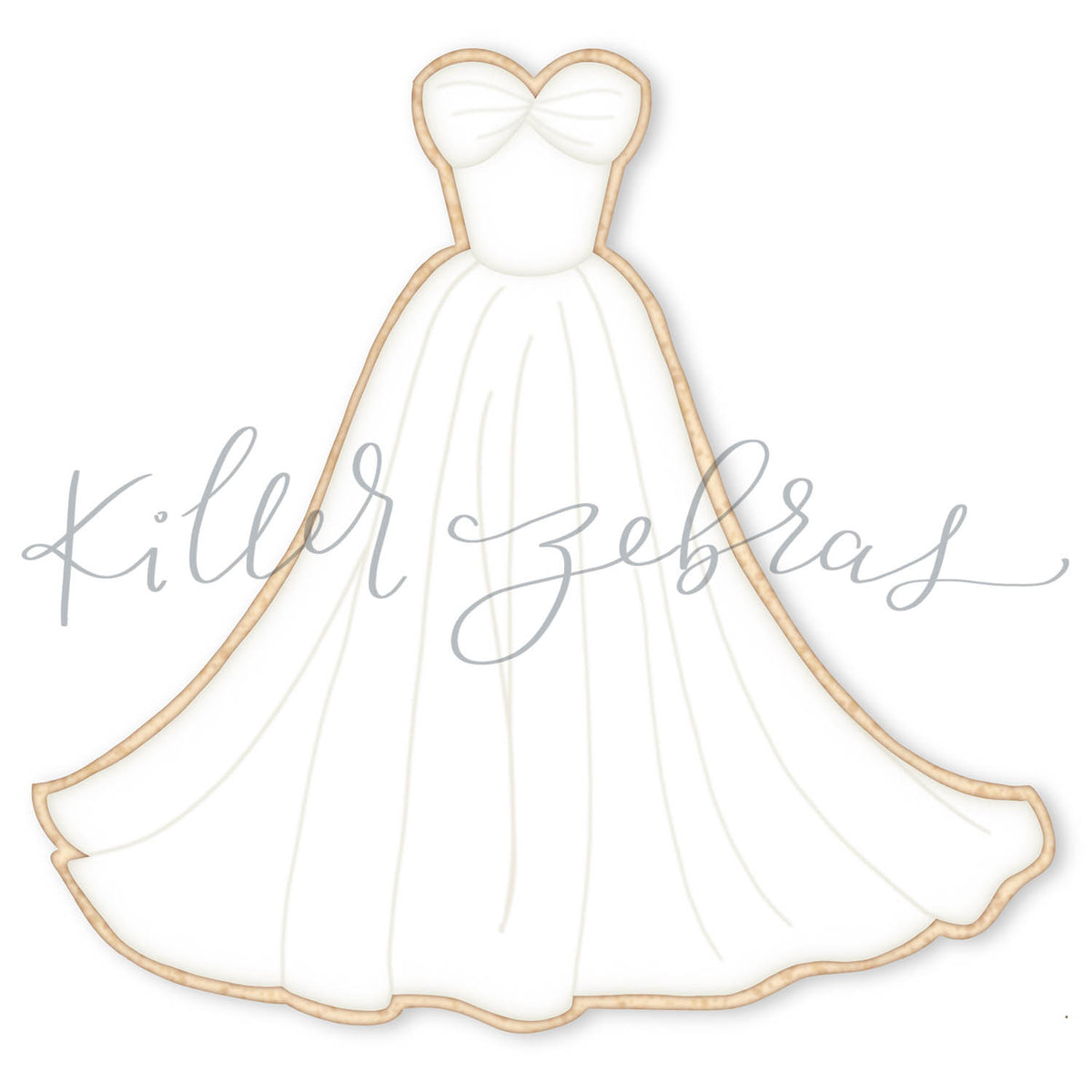 Cookie Cutters The Audrey Wedding Dress Cutter/Stencil