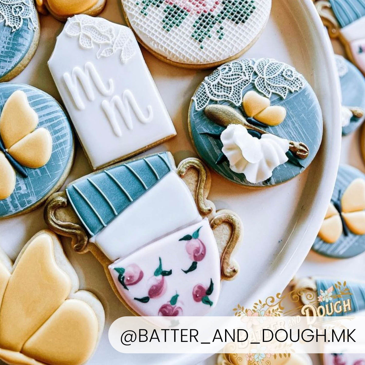 Stack of Teacups – Cookie Cutter &amp; Stencil Set