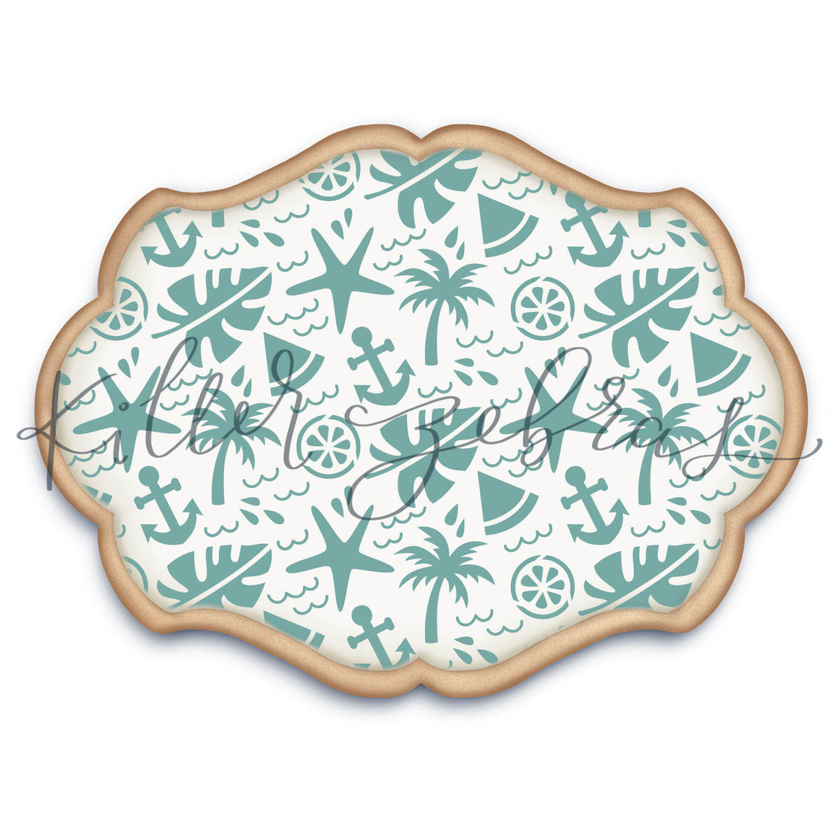 5.5 x 5.5 Stencil Beachy Stencil