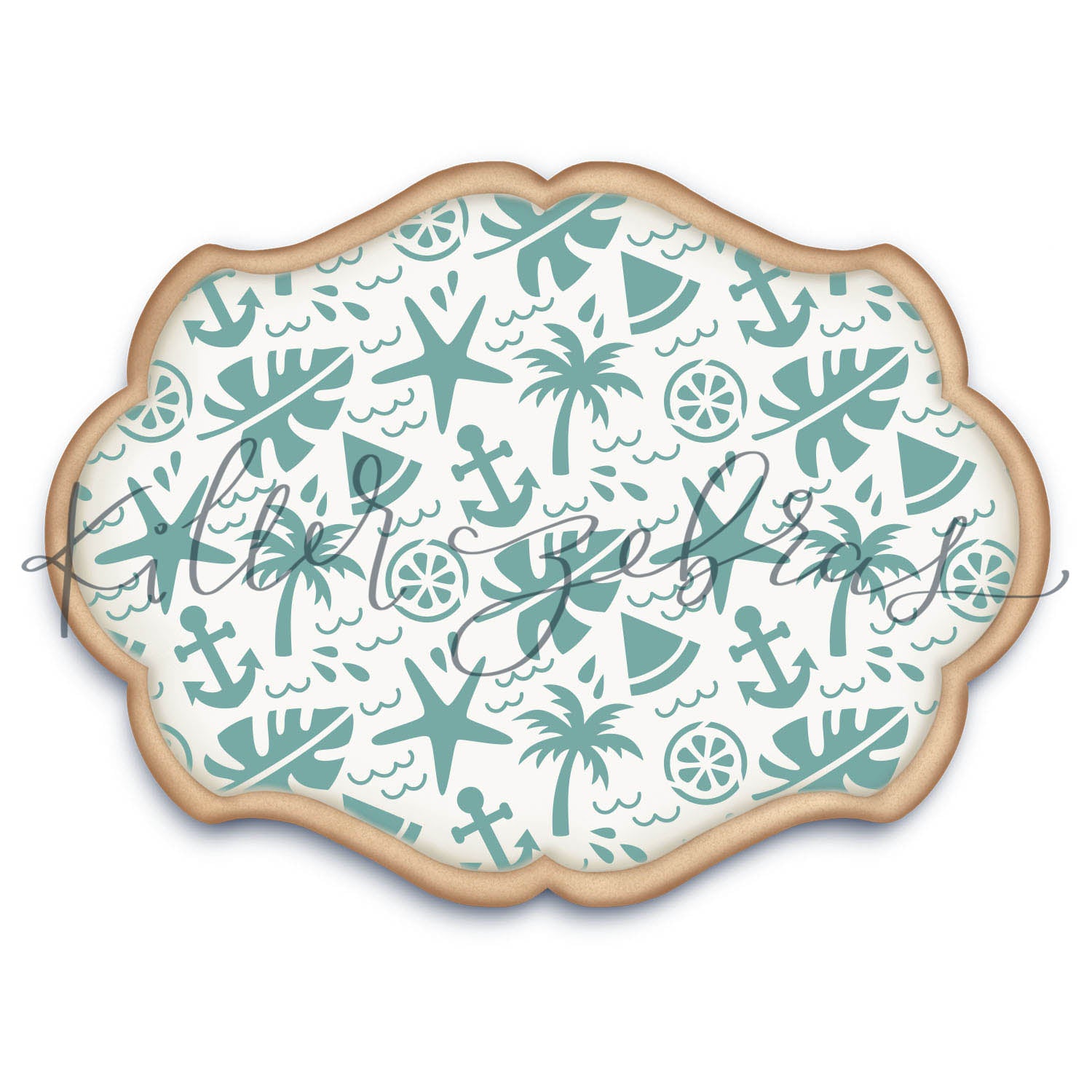 5.5 x 5.5 Stencil Beachy Stencil