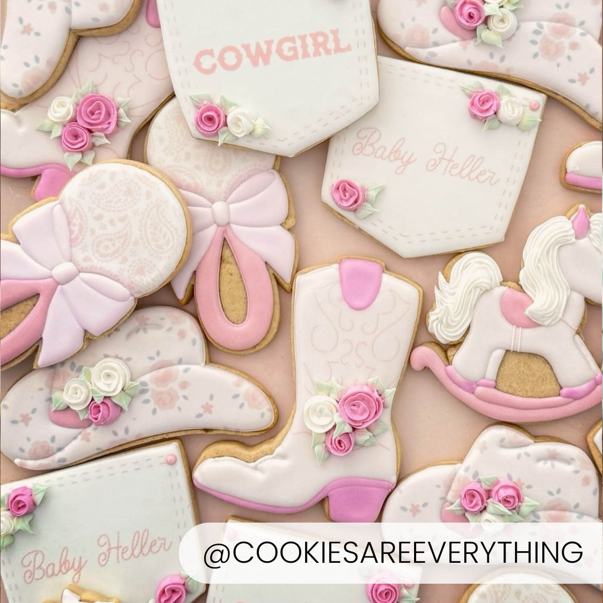 5.5 x 5.5 Stencil Vintage Roses – Layered Cookie Stencil