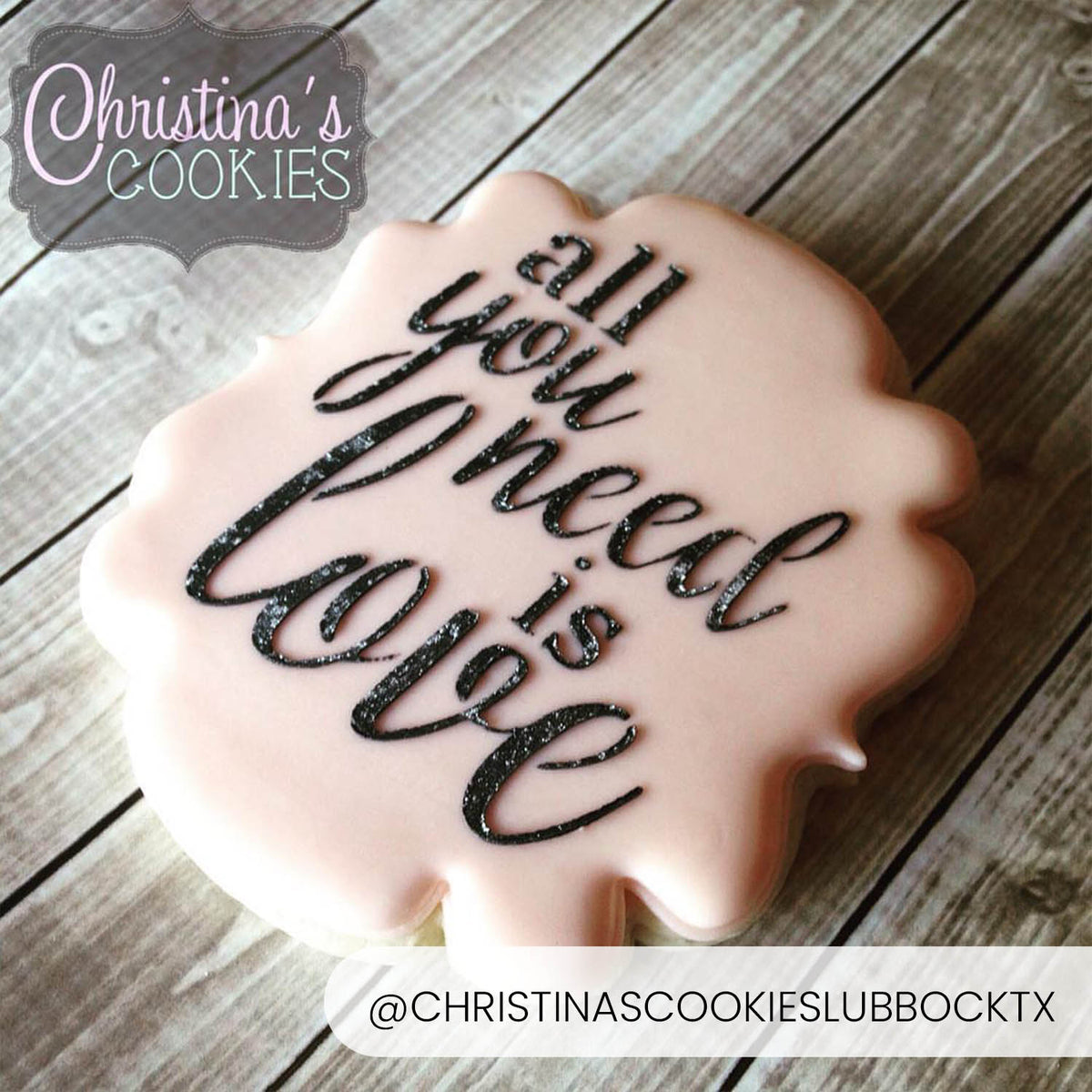 All You Need Is Love – Cookie Stencil