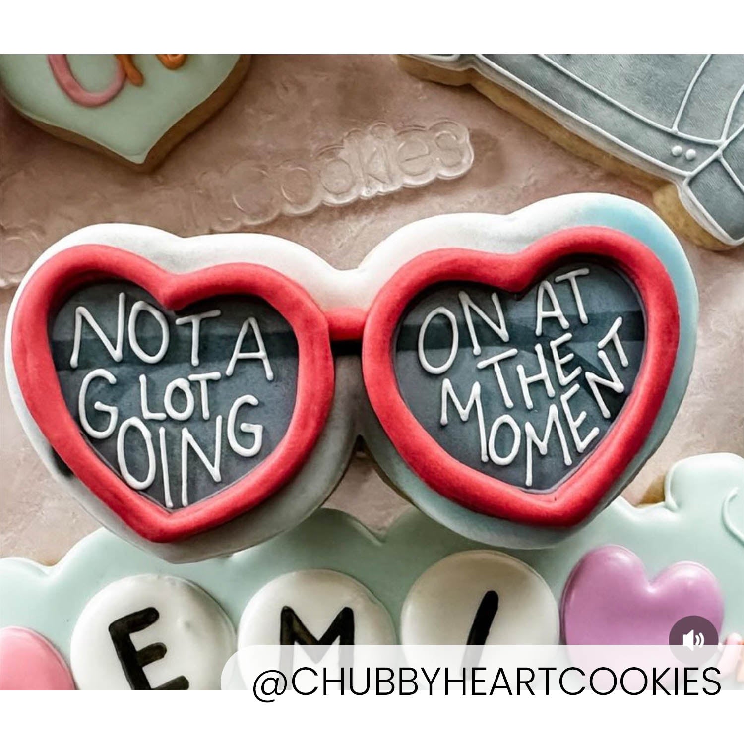 Heart Sunglasses – Cookie Cutter & Stencil Set