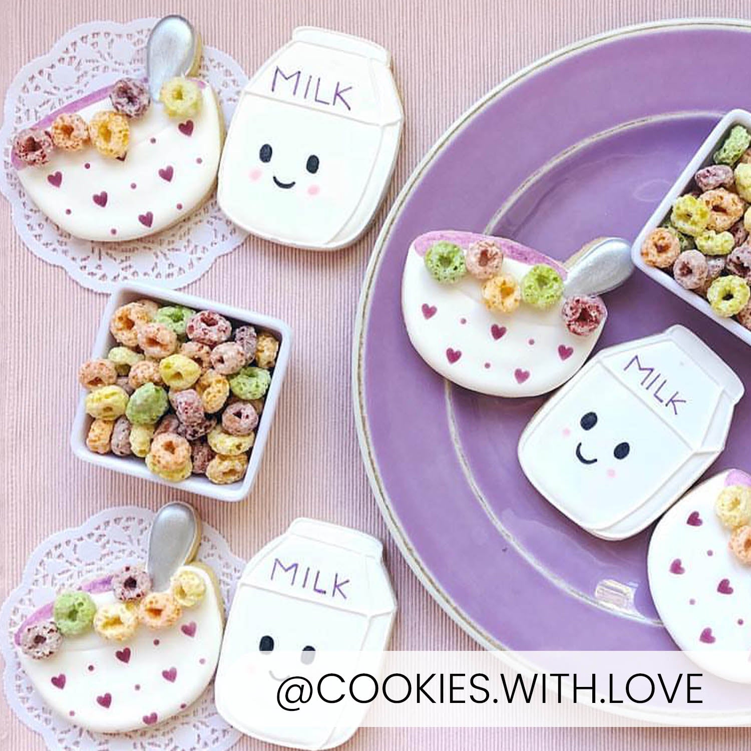 5.5 x 5.5 Stencil Polka Dot Hearts – Cookie Stencil