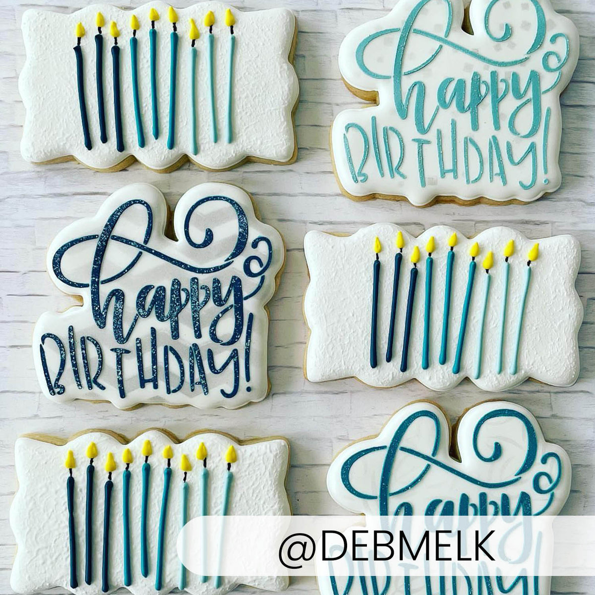Happy Birthday (Style 2) – Cookie Cutter &amp; Stencil Set