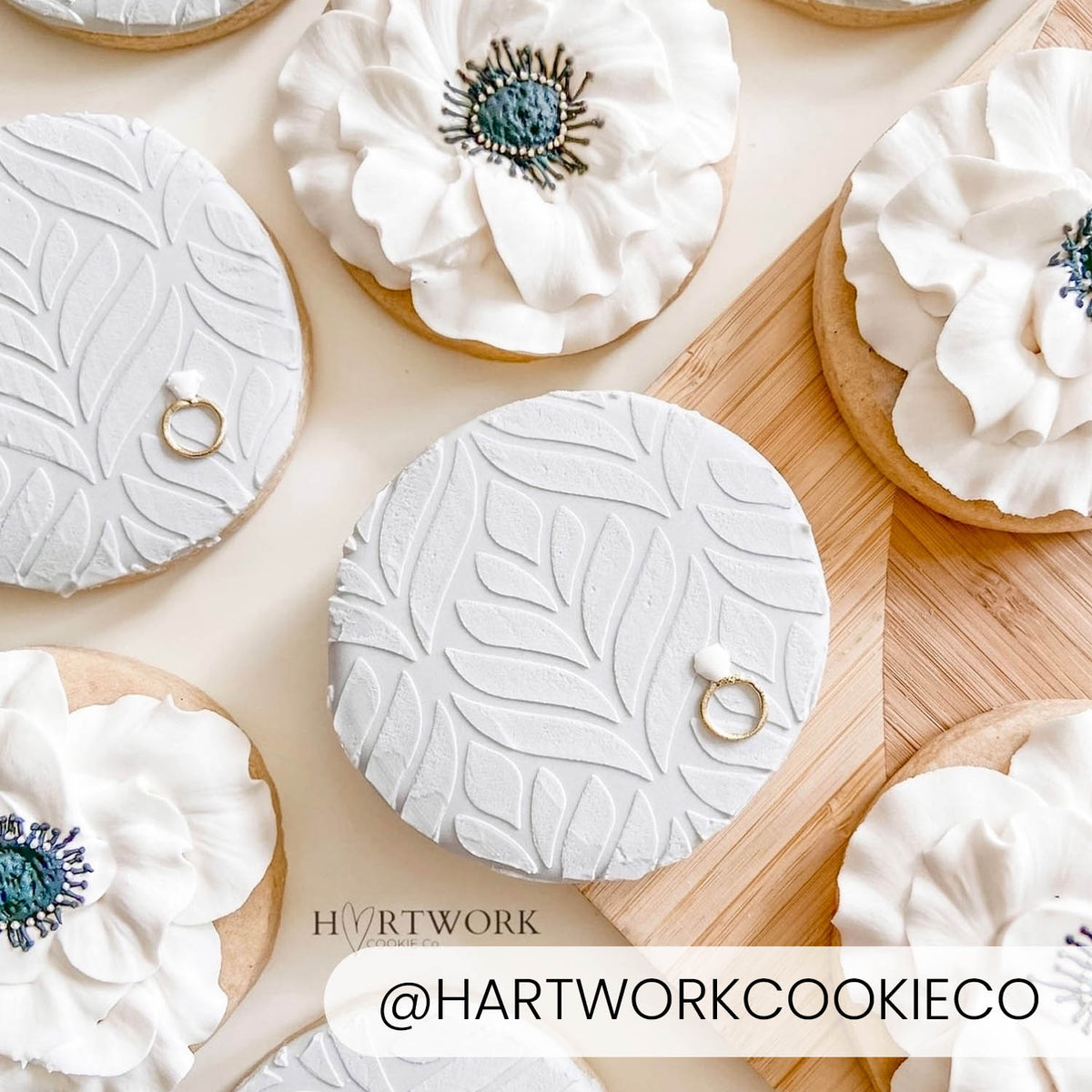 5.5 x 5.5 Stencil Fern Leaves Stencil