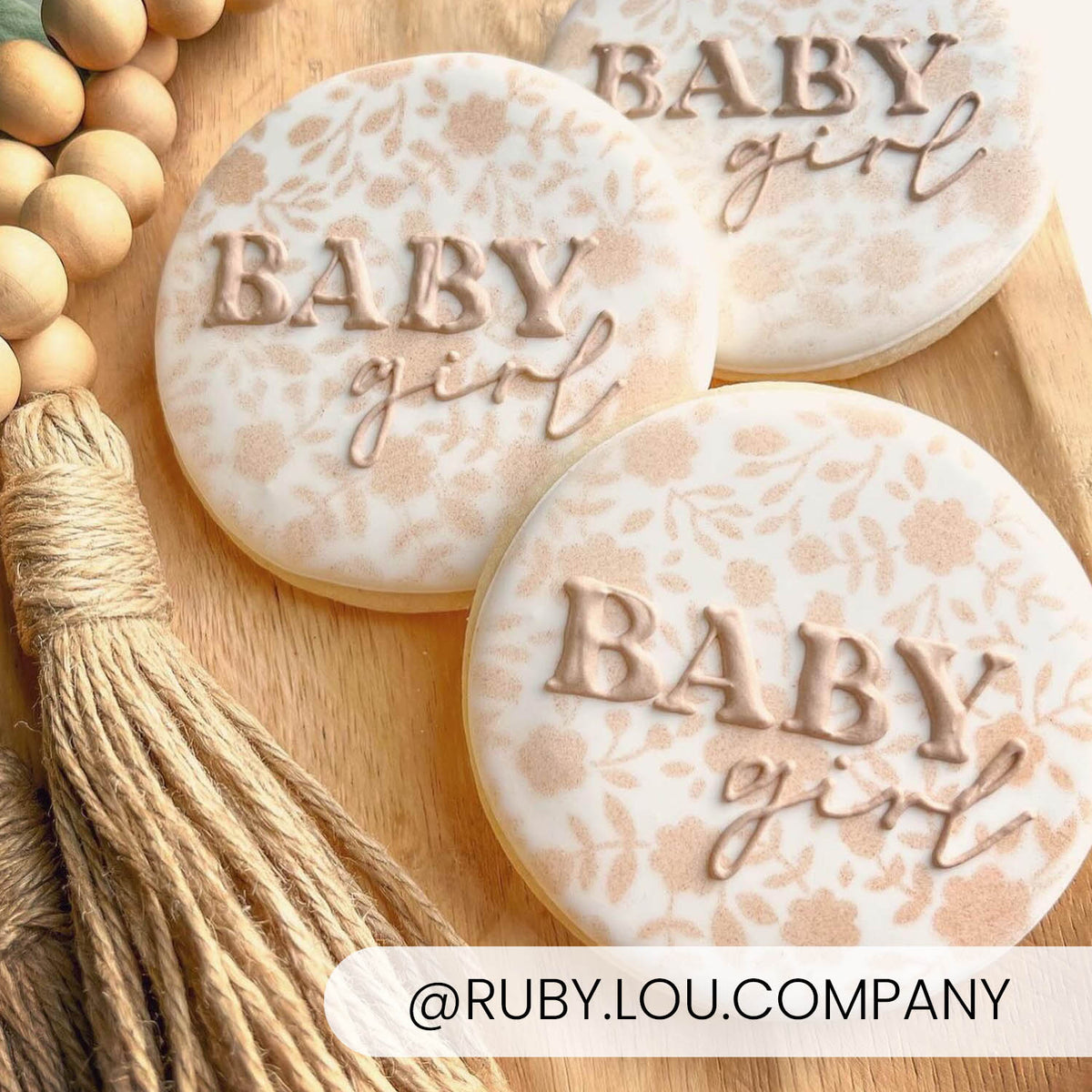 5.5 x 5.5 Stencil Flower Bomb Stencil