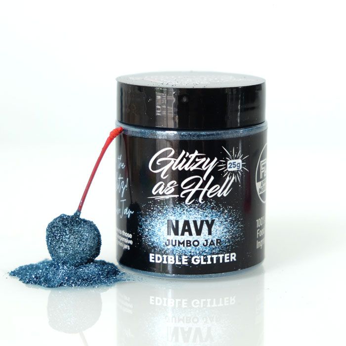 Navy Glitzy as Hell Edible Glitter
