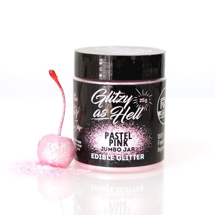 Pastel Pink Glitzy as Hell Edible Glitter