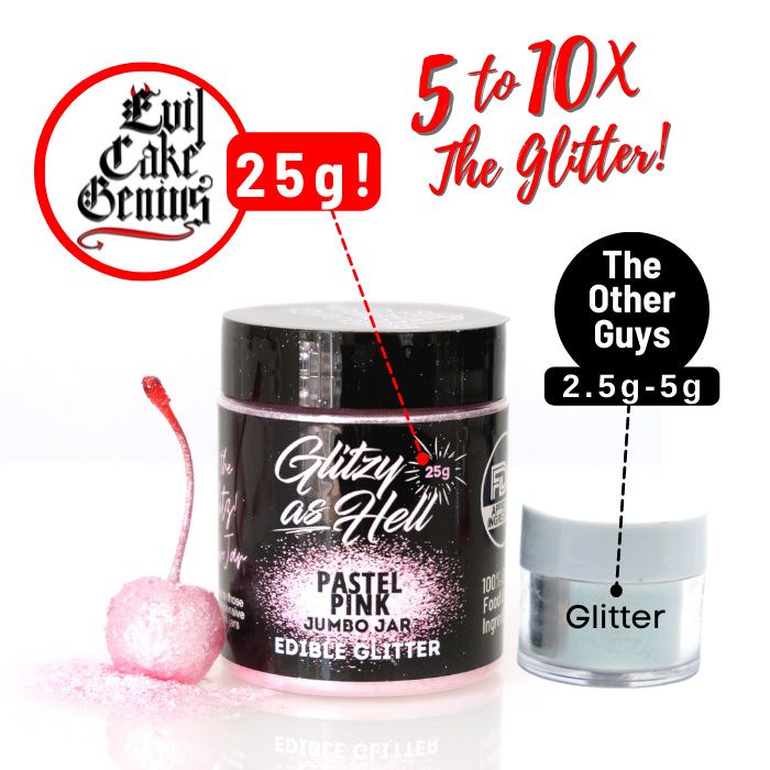 Glitzy as Hell Pastel Pink Glitzy as Hell Edible Glitter