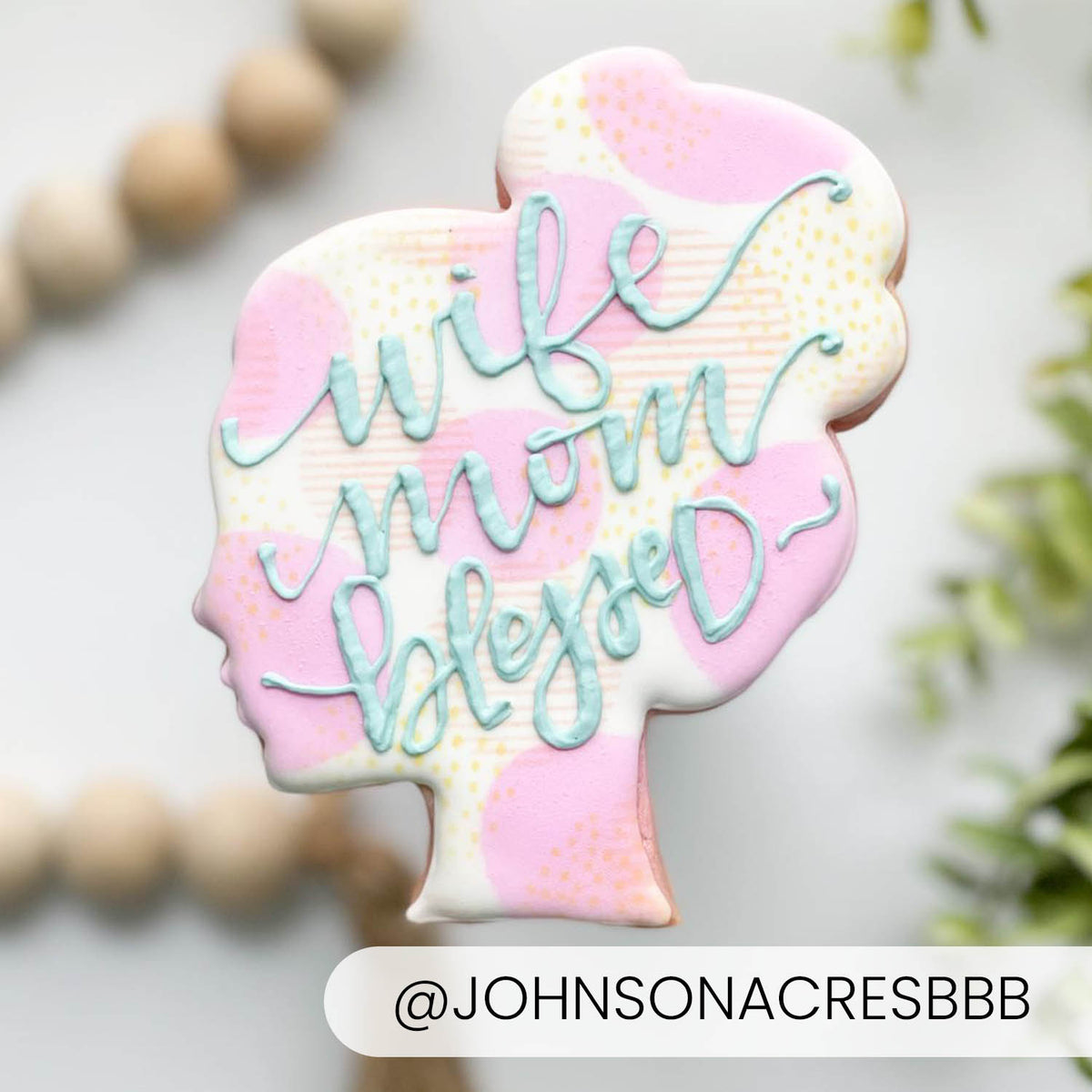 5.5 x 5.5 Stencil Glam Dots – Layered Cookie Stencil