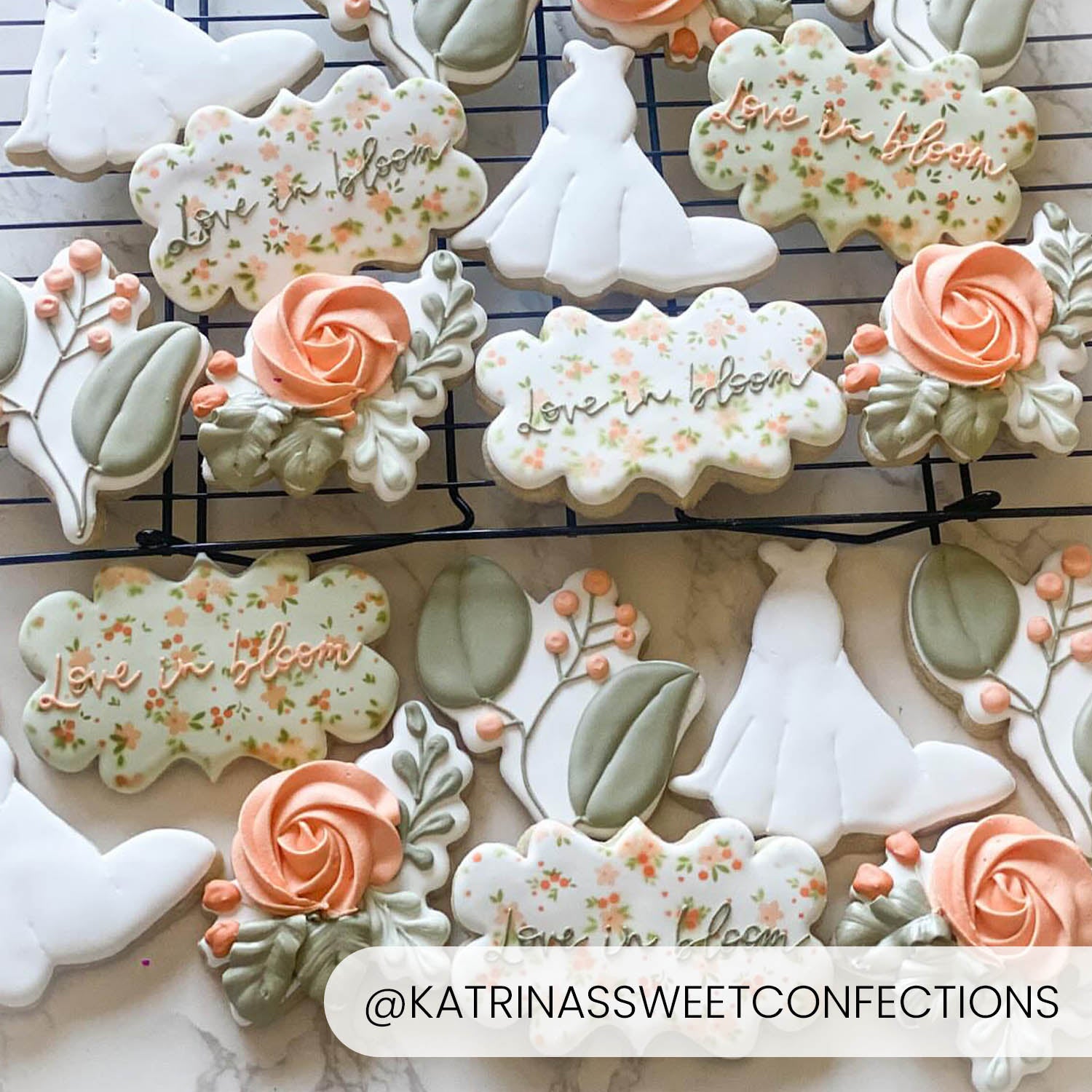 Ditzy Flowers – Layered Cookie Stencil