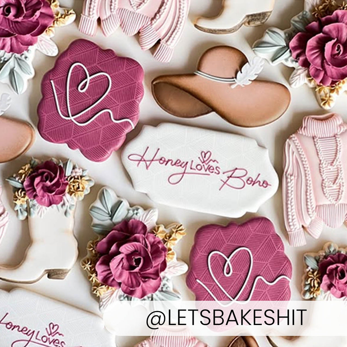 Hexagon Fans – Cookie Stencil