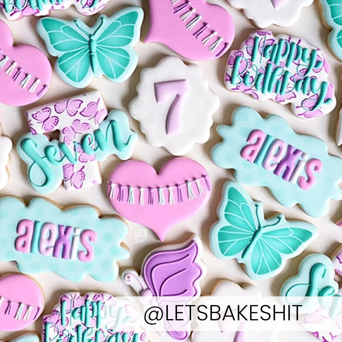 Butterflies – Layered Cookie Stencil