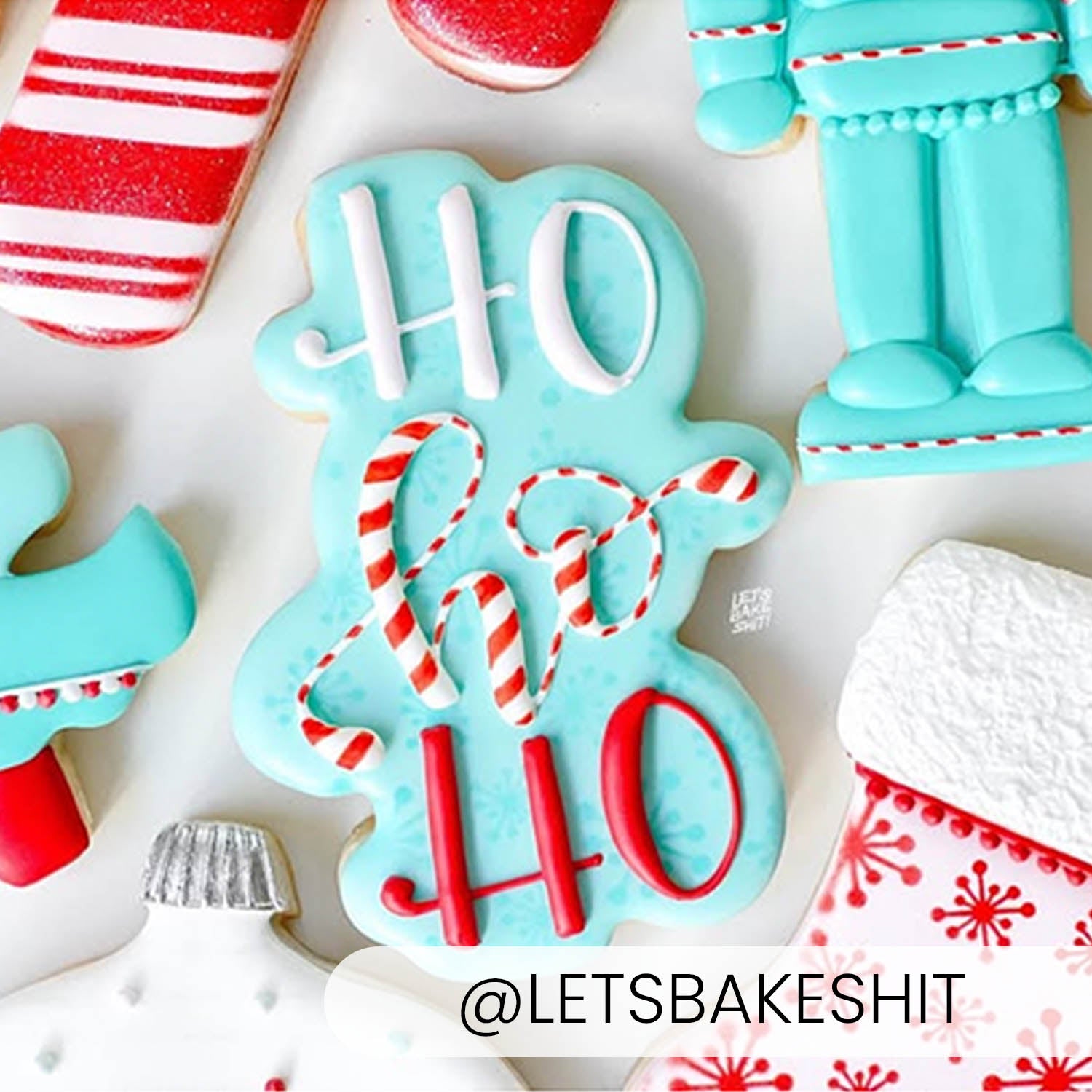 Ho Ho Ho – Cookie Cutter & Stencil Set