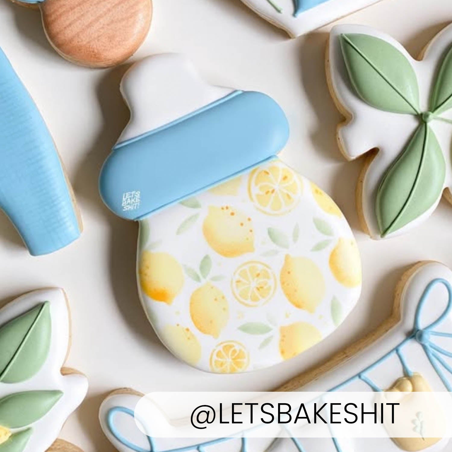 5.5 x 5.5 Stencil Lemon Squeeze – Layered Cookie Stencil