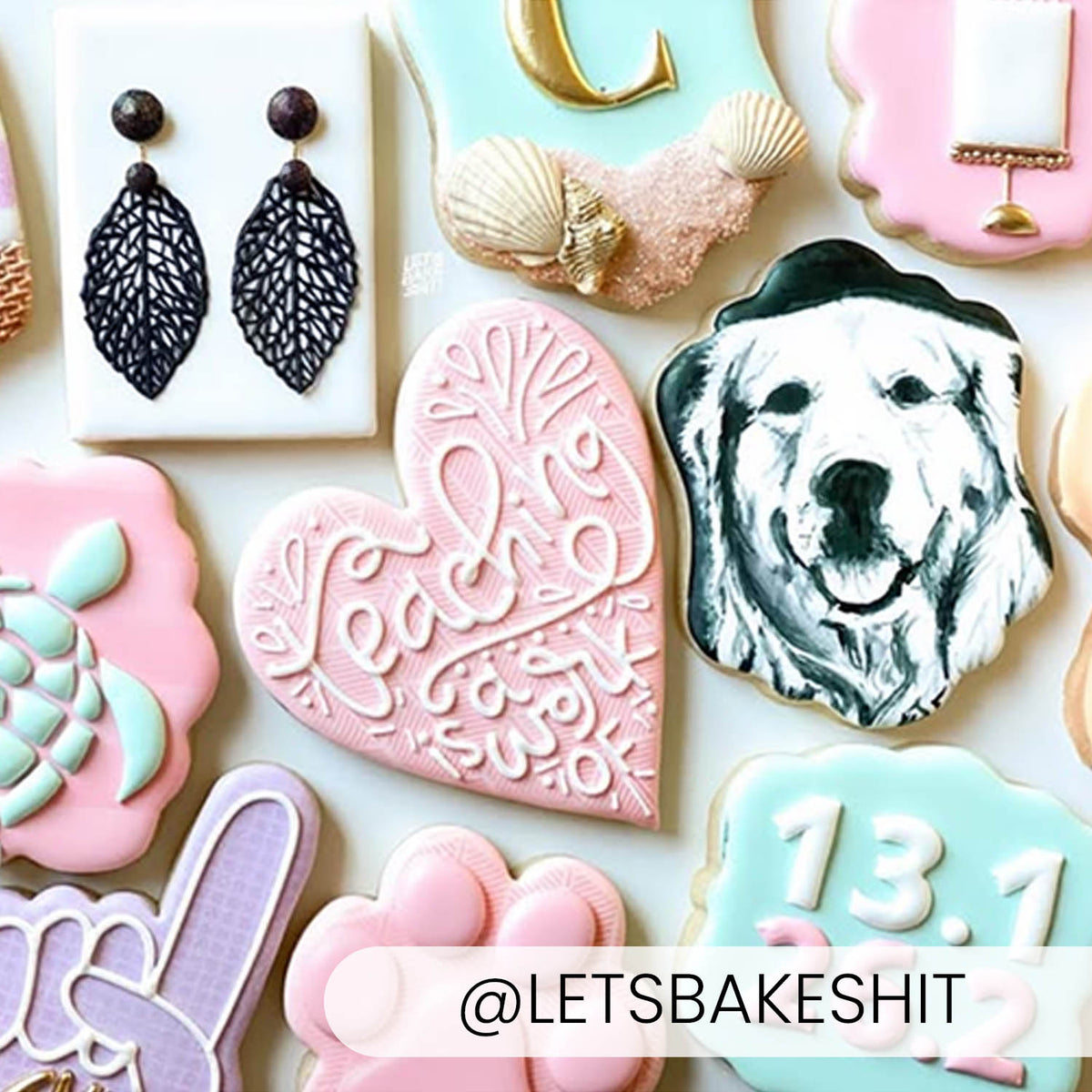 Hexagon Fans – Cookie Stencil