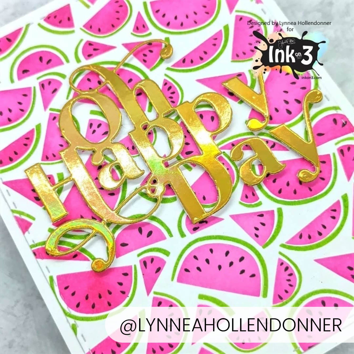 5.5 x 5.5 Stencil Watermelon Slices – Layered Cookie Stencil