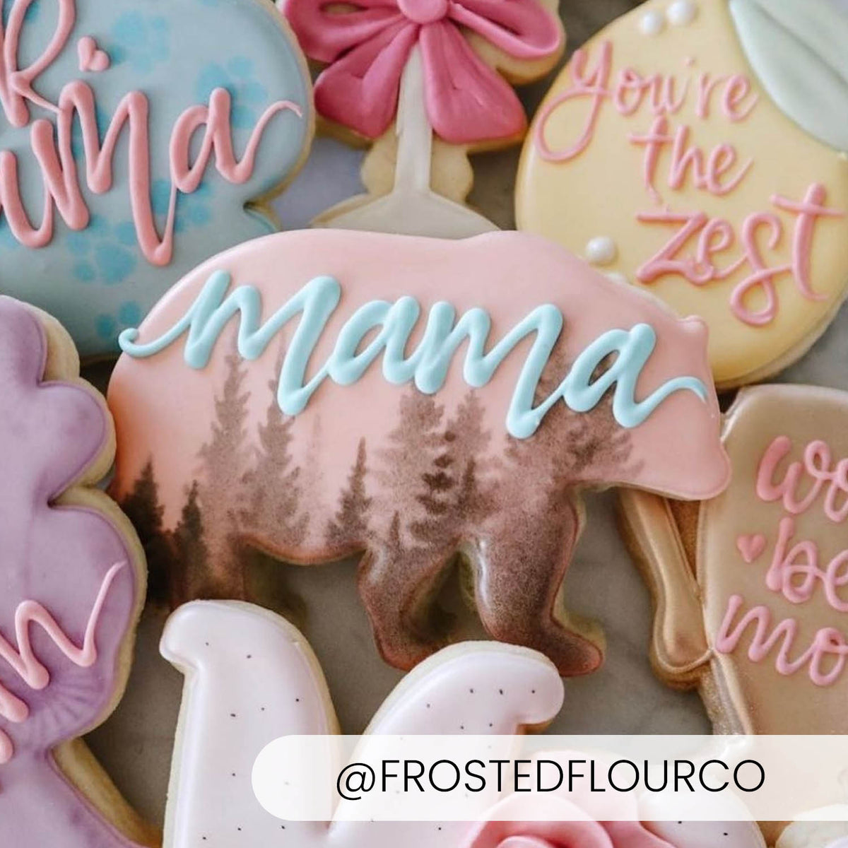 5.5 x 5.5 Stencil Tree Line Stencil