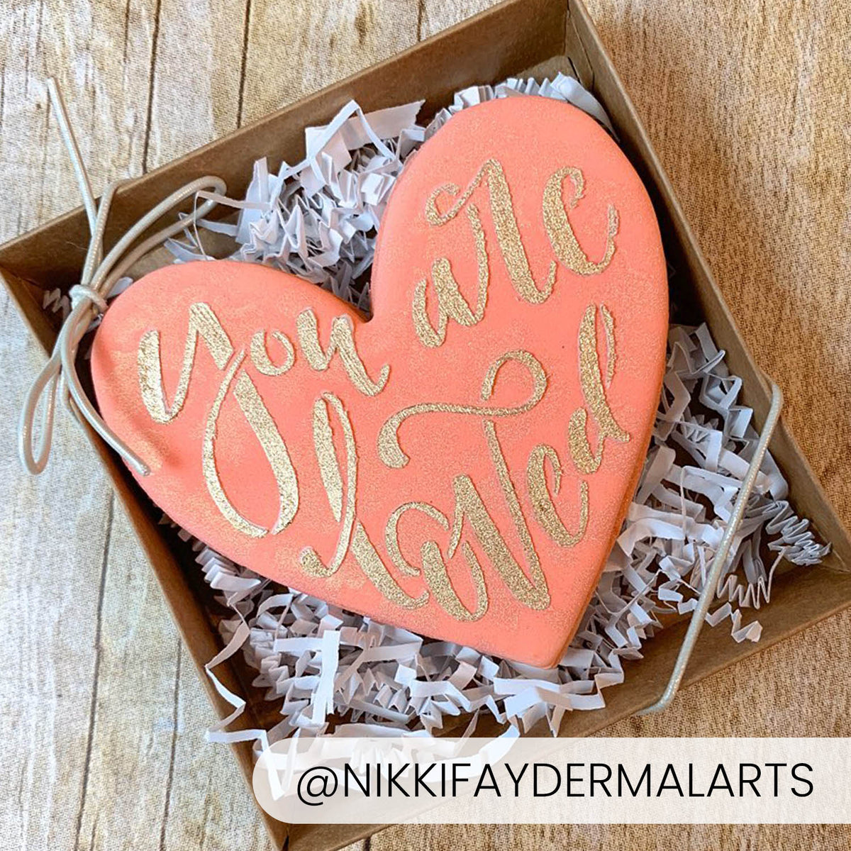 You Are Loved Heart – Cookie Cutter &amp; Stencil Set