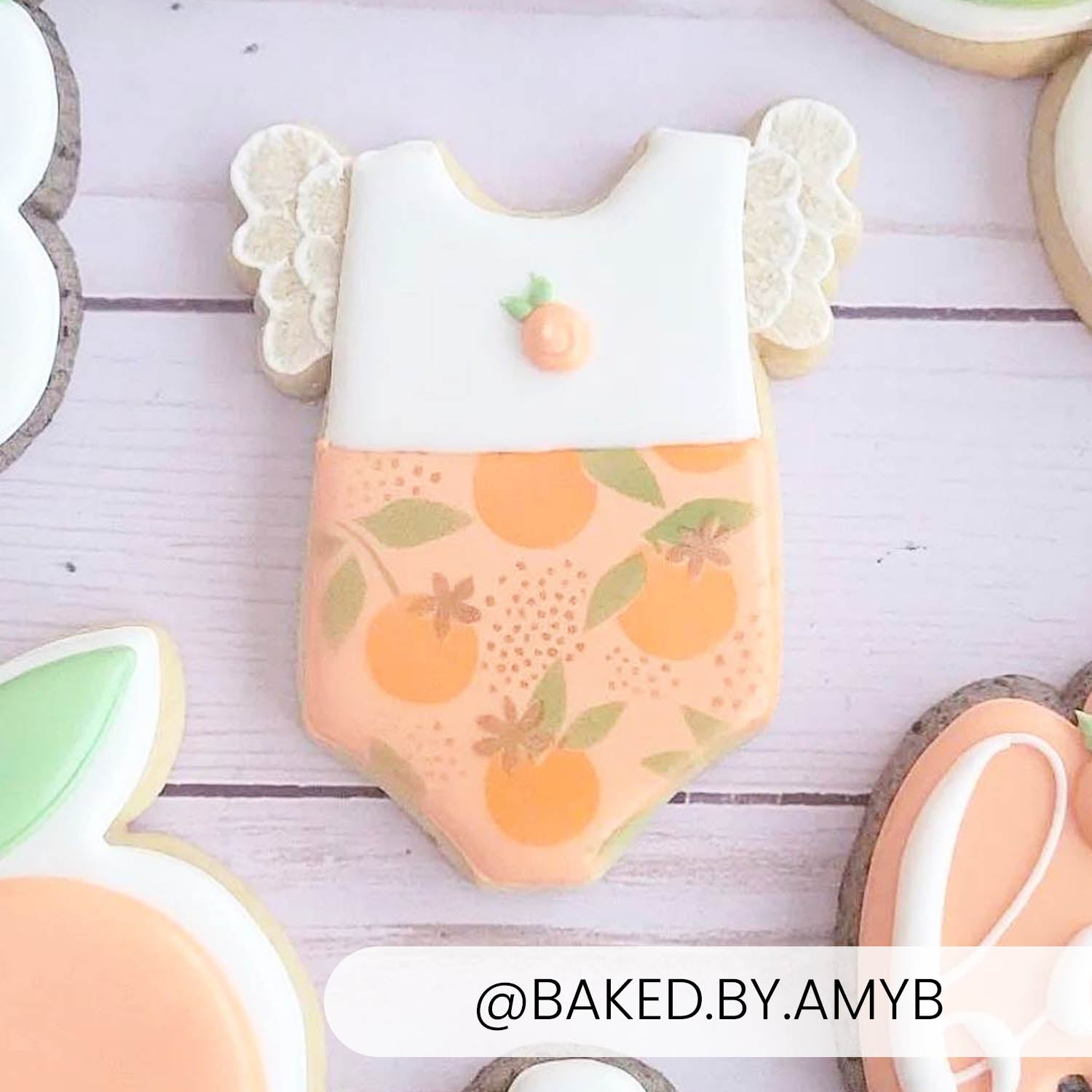 5.5 x 5.5 Stencil Clementine 3 Part Stencil